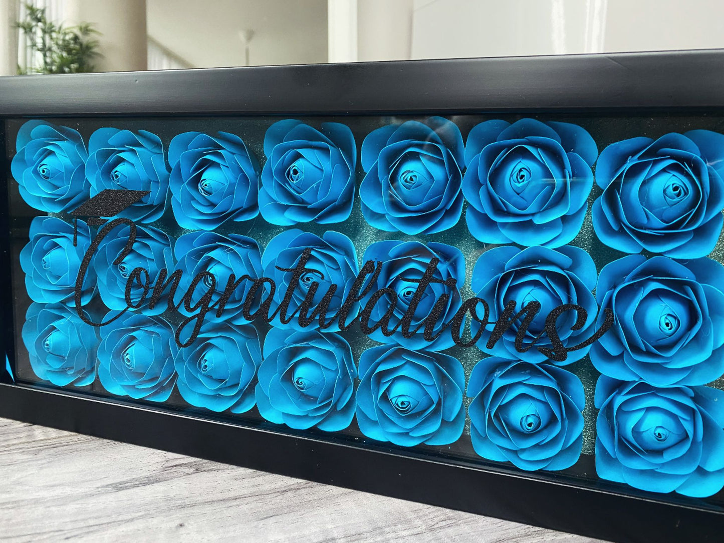 Large Rose Shadow Box