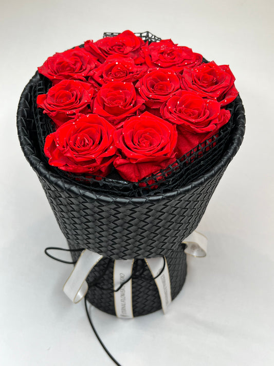 Leather Rose Bouquet